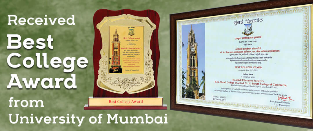 Received Best College Award from Mumbai University
